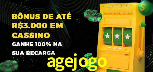 agejogo melhor bônus de depósito